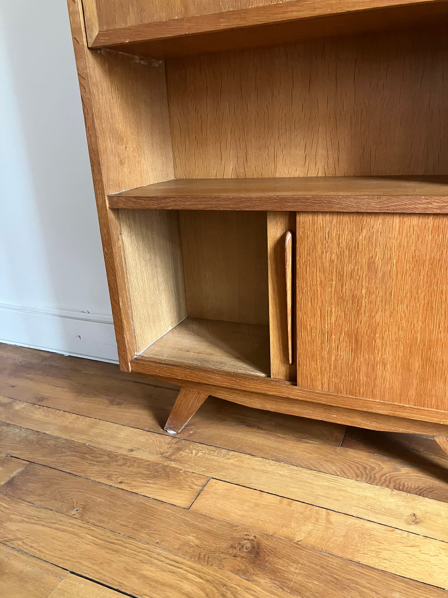 oak secretary from the late 1940s