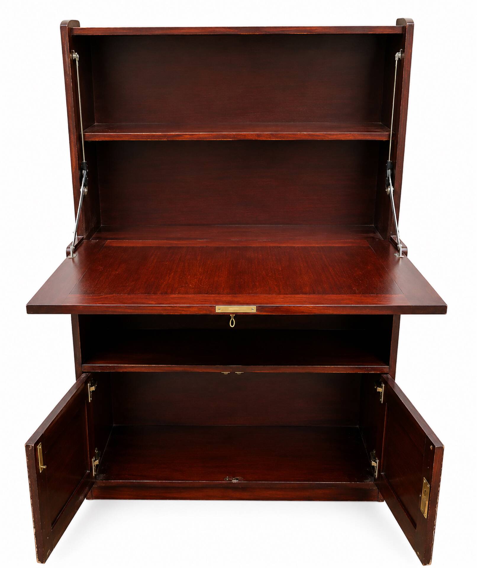 Bureau, bibliothèque vitrée, secrétaire vintage