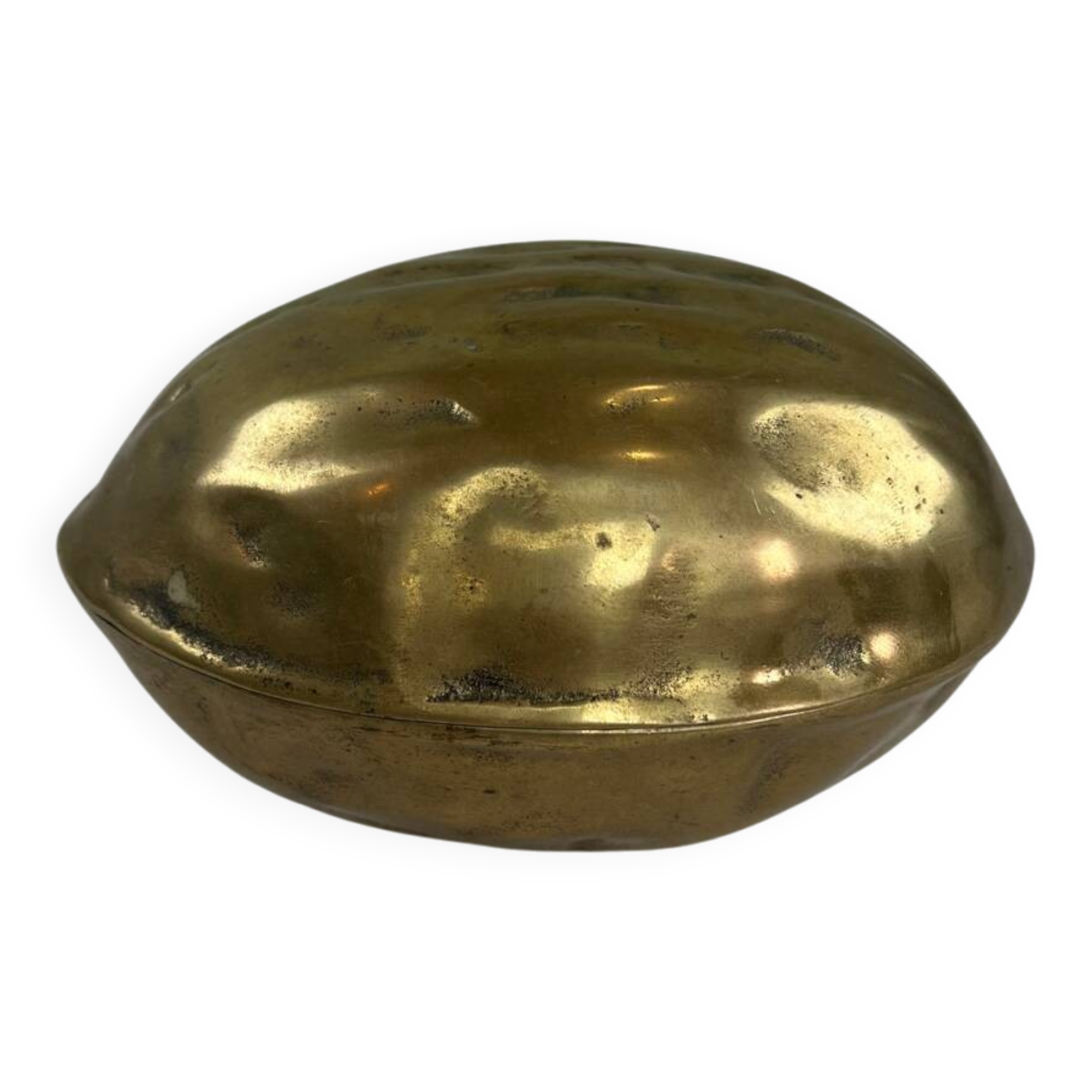 Old brass nut