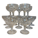 14 glasses of Stuart Crystal Carlingford champagne