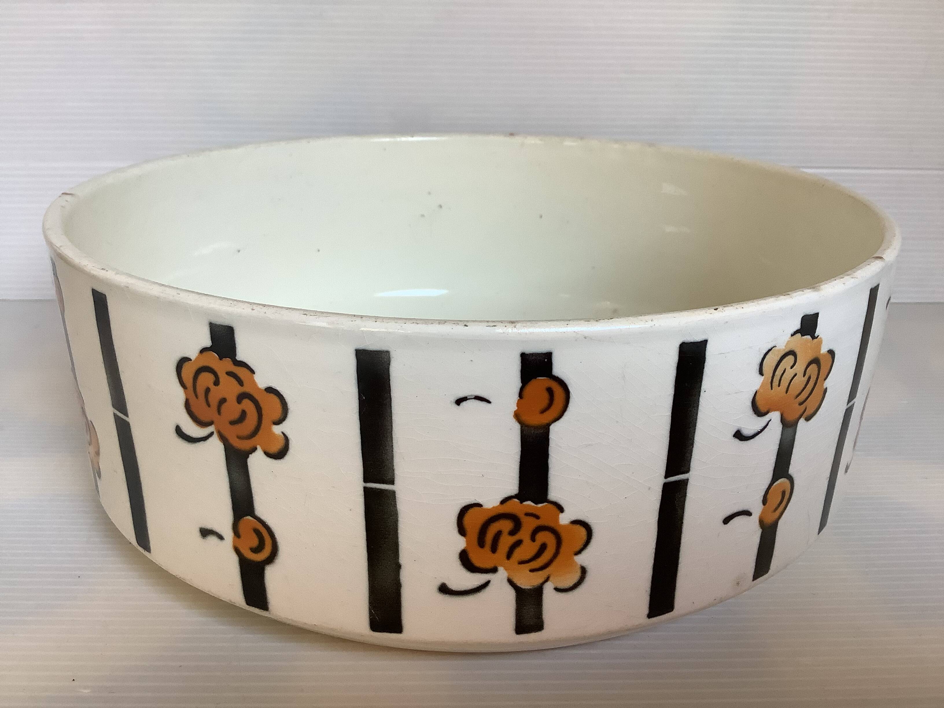 Large art deco badonviller salad bowl