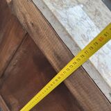 Transition style marquetry chest of drawers
