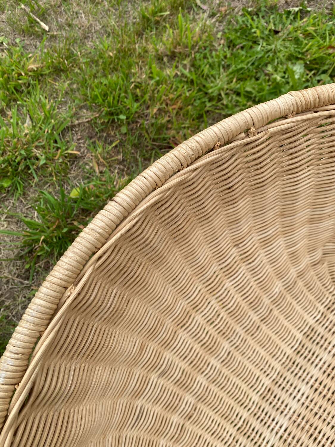 Ikea Savo rattan chaise longue