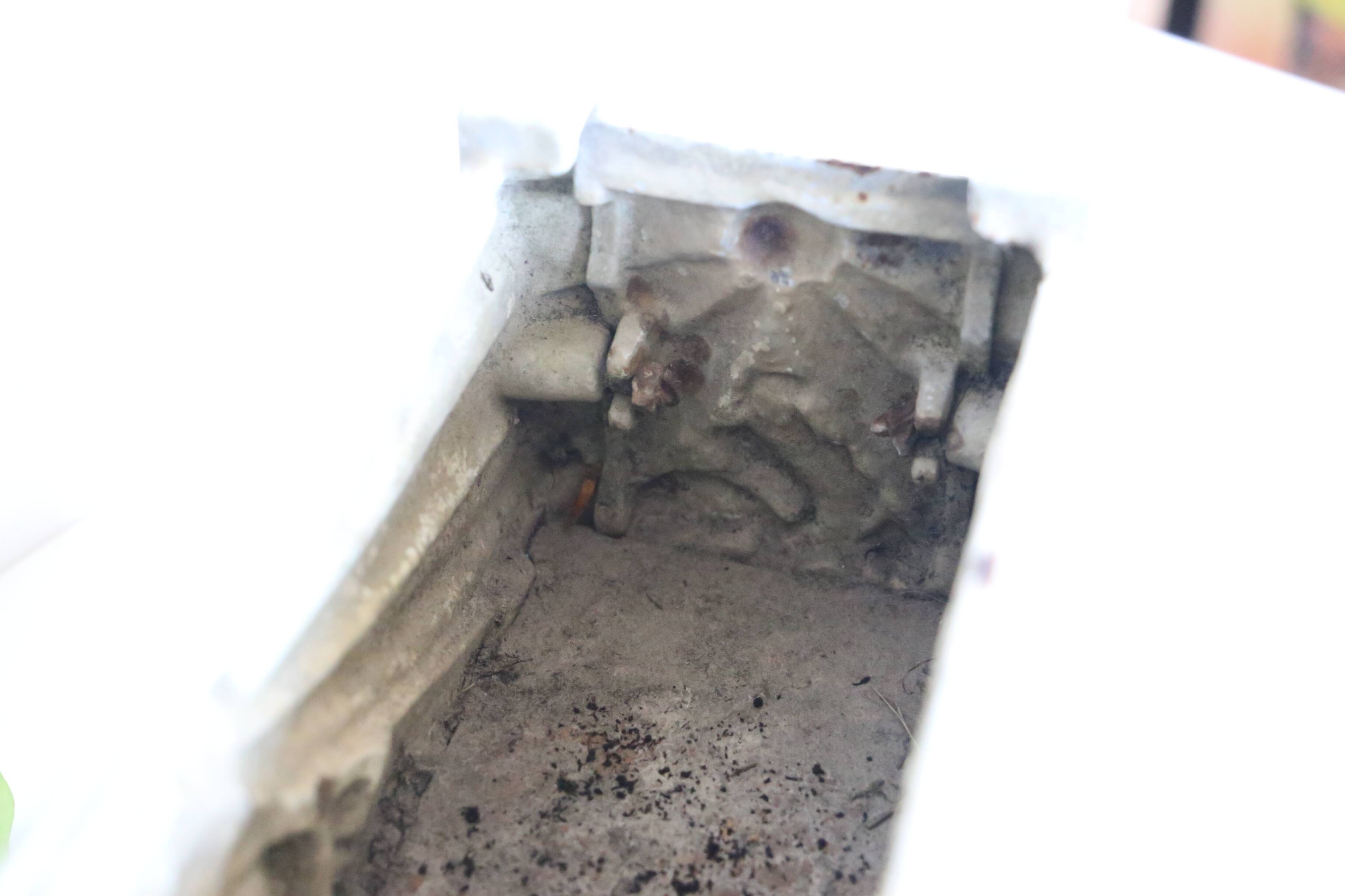 Art deco cast iron planter