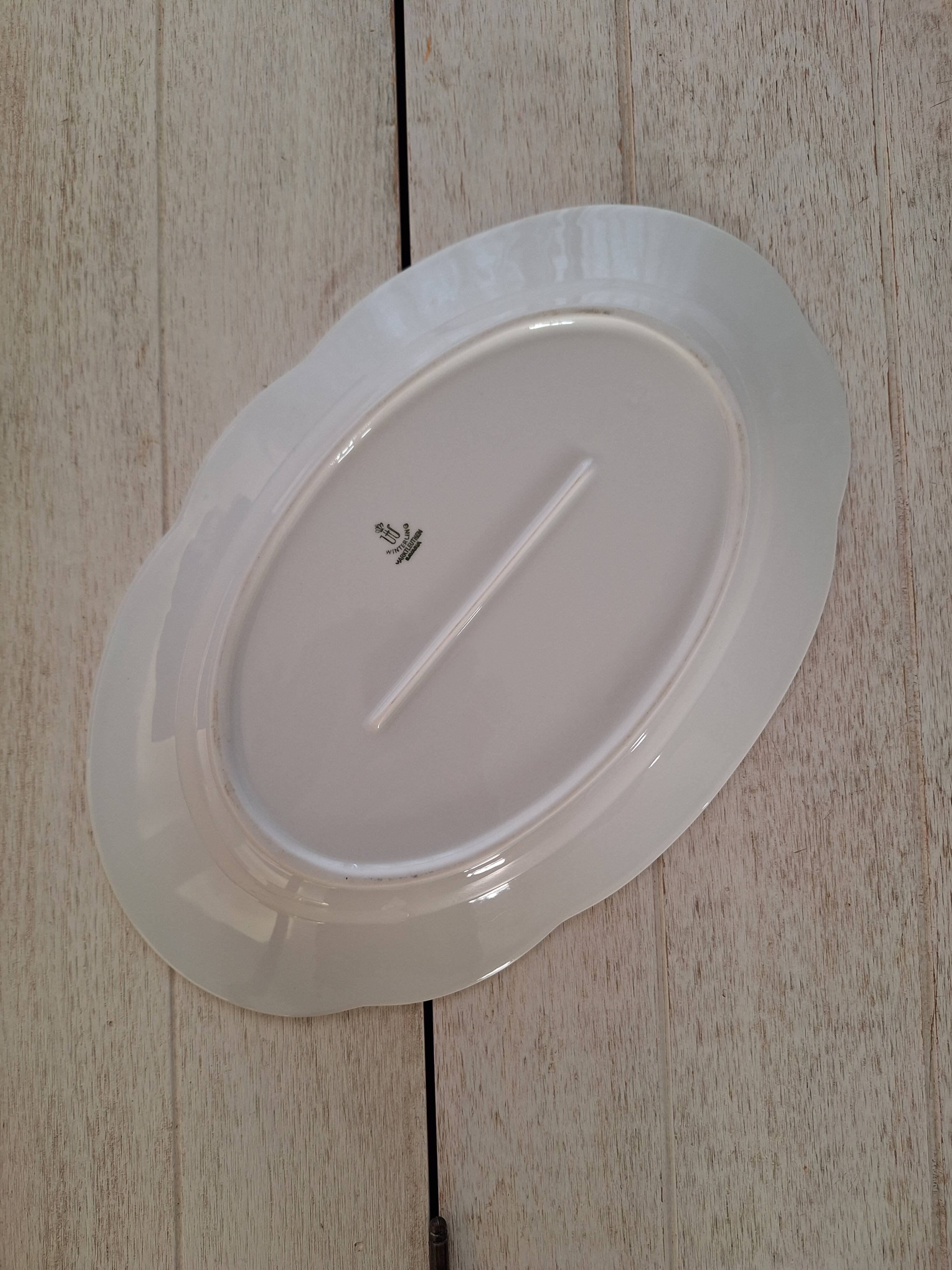 White oval plate Winterling Marktleuthen Bavaria