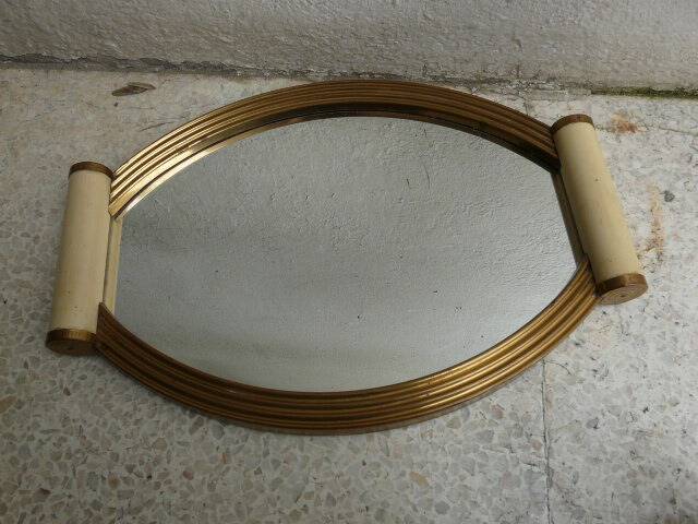Art deco mirror tray