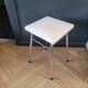 Tabouret vintage en skaï et chrome