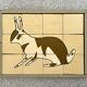 Wooden puzzle frame from the 1930s/40s depicting a rabbit