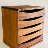 Petit meuble de métier vintage  5 tiroirs.