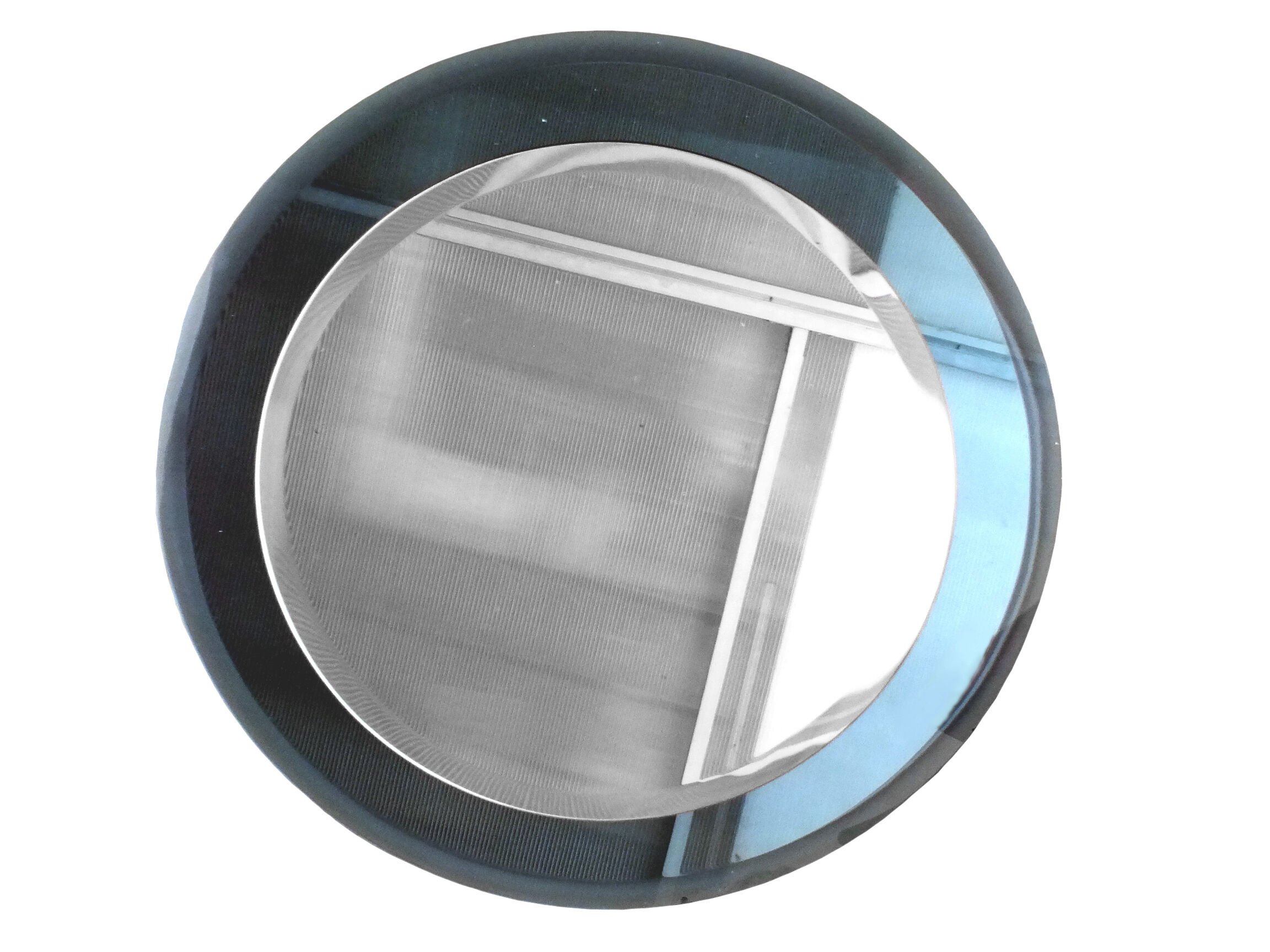 Luigi Fontana design blue cobalt mirror deco years 40 Fontana Arte