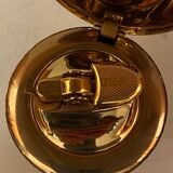 Table lighter, ball-shaped gold color