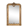 Antique golden mirror with shell and flower guirlande