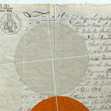 Painting on ancient manuscript