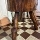 Pair of brutalist chalet stools