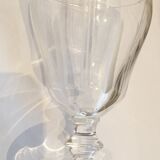 6 cut Sevres crystal wine glass set