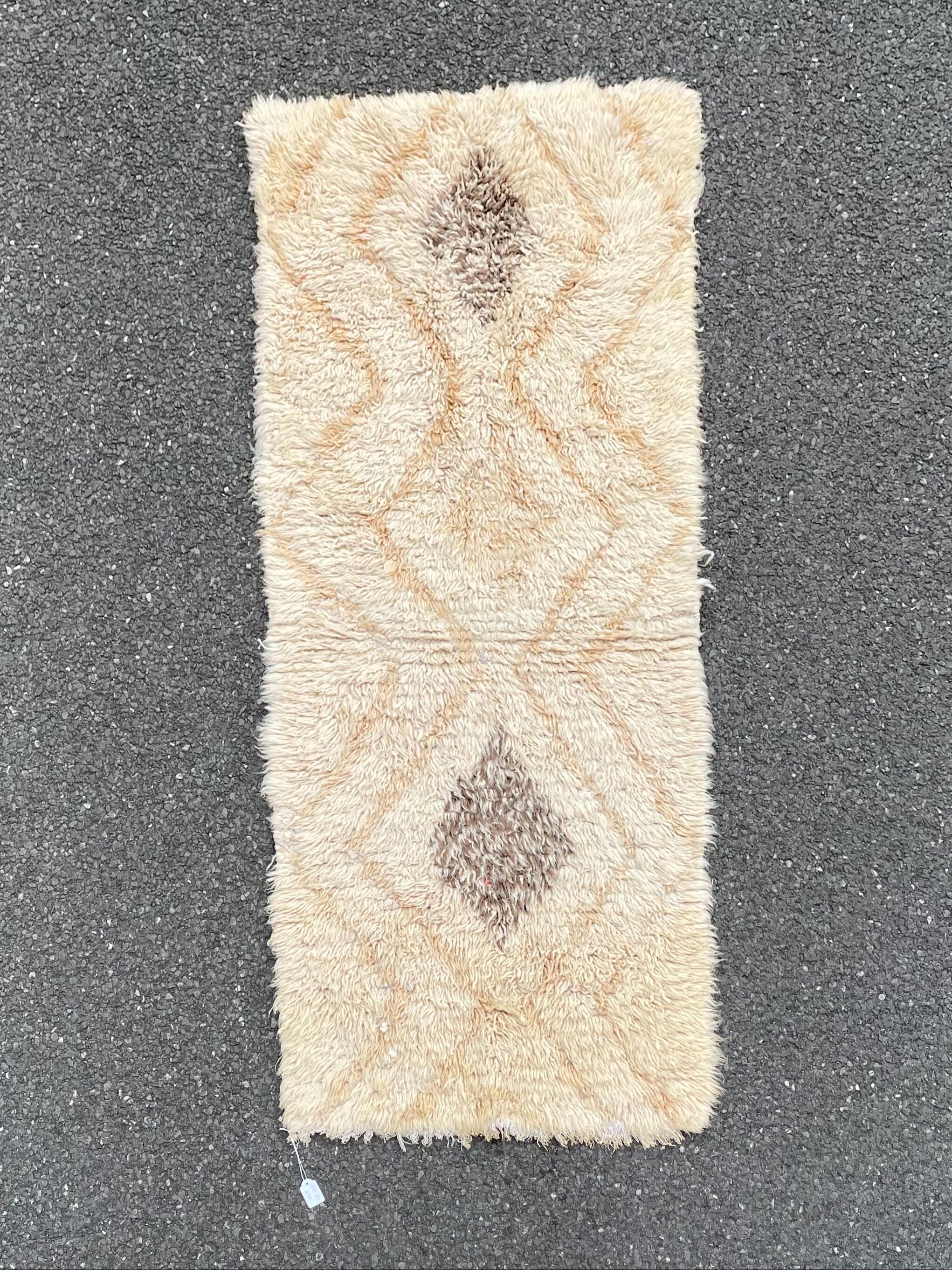 Berber carpet Beni Ouarain 75x175 cm