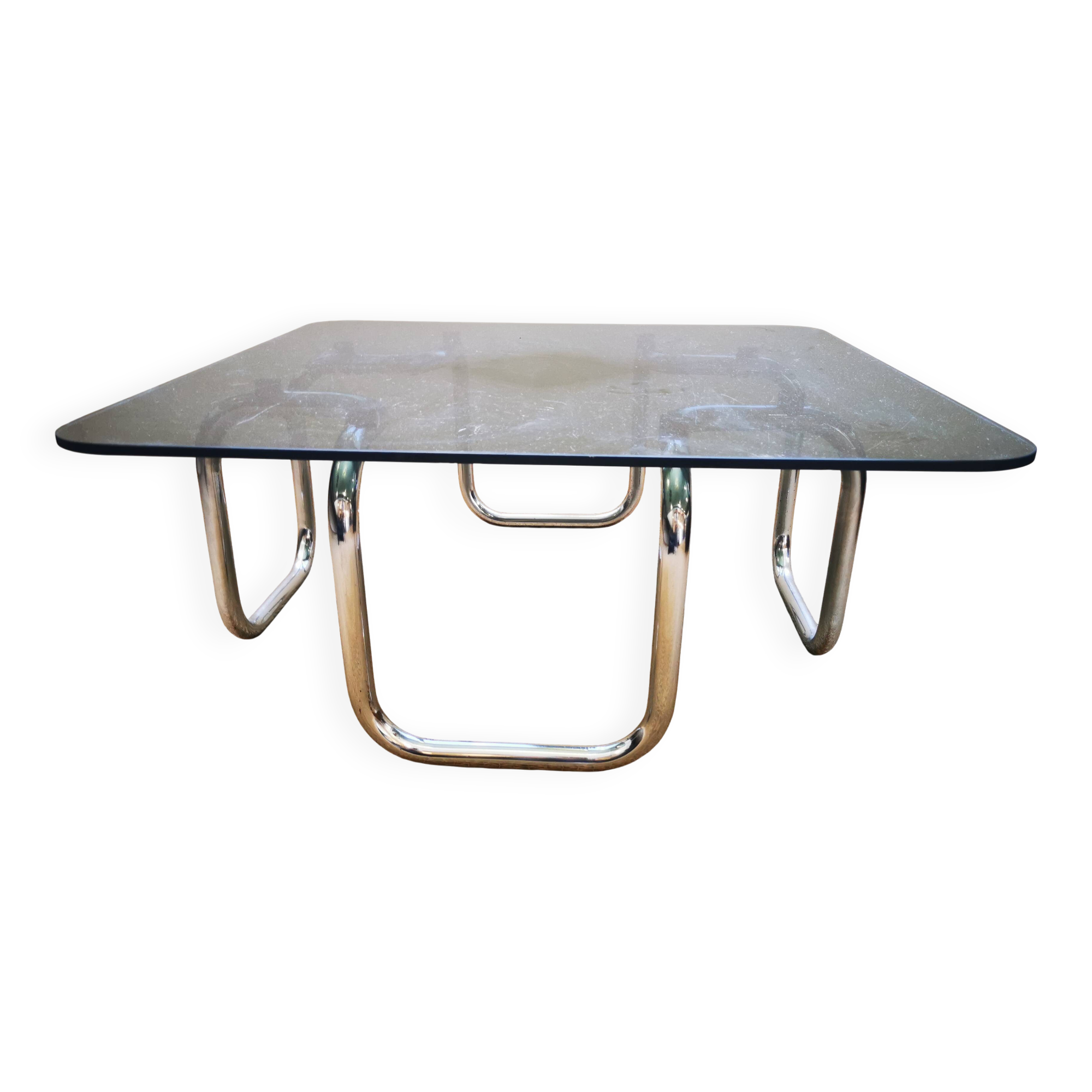 Italian design coffee table, Bauhaus style, 70s