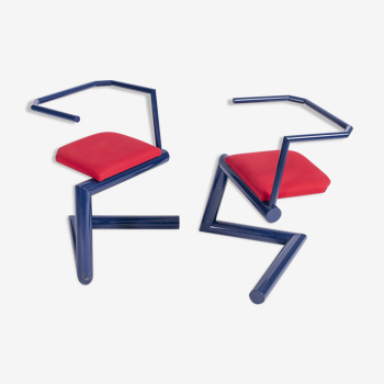 Set of two chairs by Stefan WewerkaEinschwinger for Tecta, Germany, circa 1980