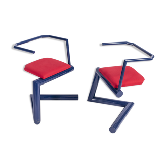 Set of two chairs by Stefan WewerkaEinschwinger for Tecta, Germany, circa 1980