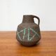 Brutalist German vase carafe from the mid-century by Cläre Zange and Karl Heinz Löffler for Krösselbach Keramik, 1960s.