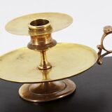 Brass hand candle holder