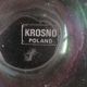 Vase ball in iridescent glass Krosno crystallerie