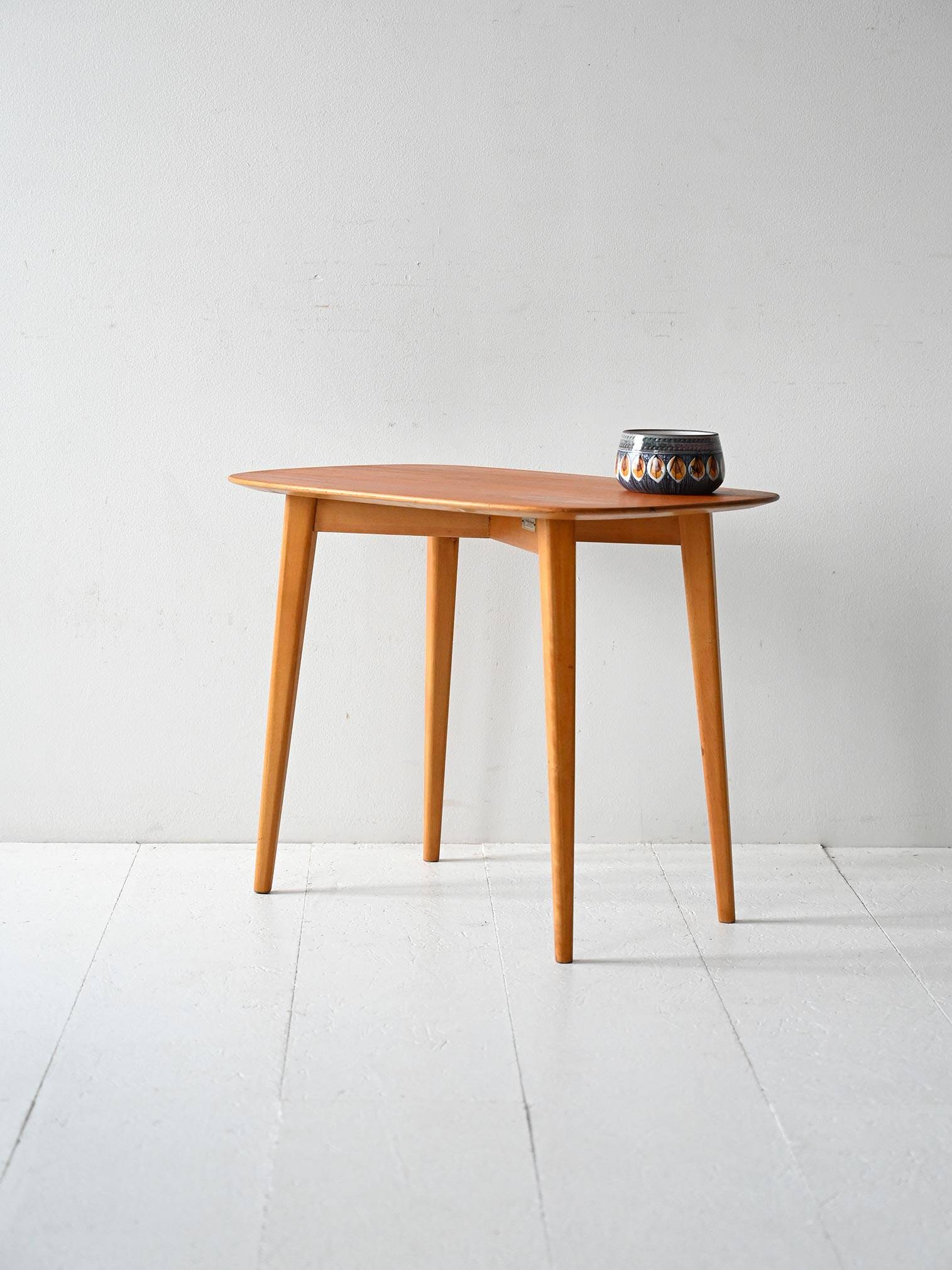 Vintage Swedish Coffee Table by Nordiska Kompaniet in Teak and Oak
