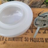 Half-globe opaline ceiling light