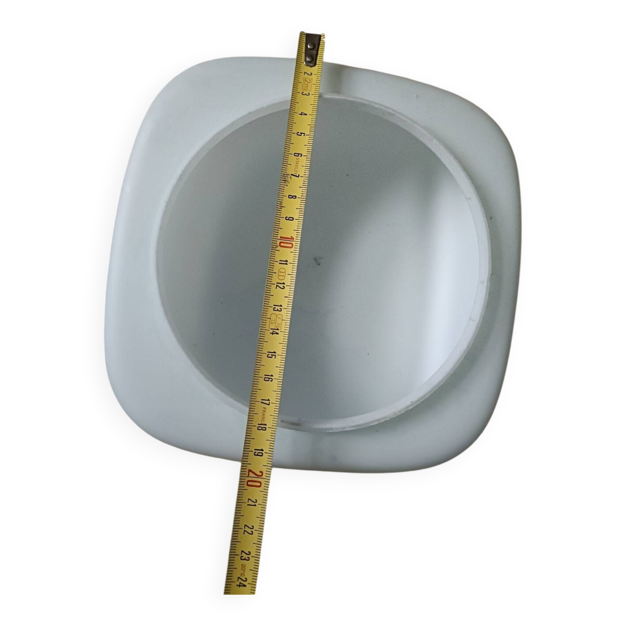 Vintage wall lamp, ceiling light in opaline glass