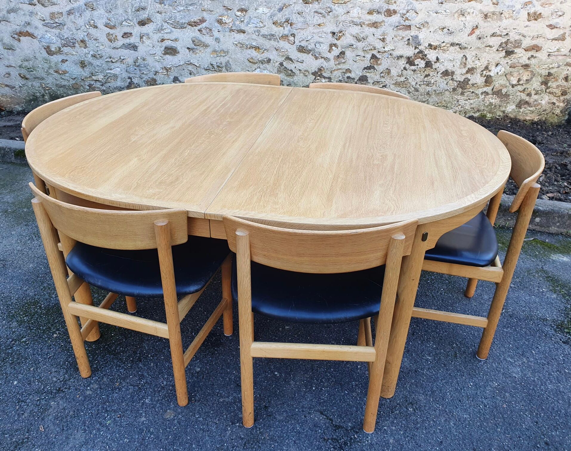 Set table and 6 chairs borge mogensen 1960