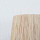 Borne sandstone lamp, raffia lampshade, 1960s