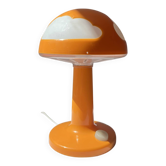 Vintage Skojig orange mushroom lamp, IKEA vintage