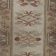 1970s Vıntage Turkish Oushak Handmade Wool Runner Rug 3'3'' x 9'3''