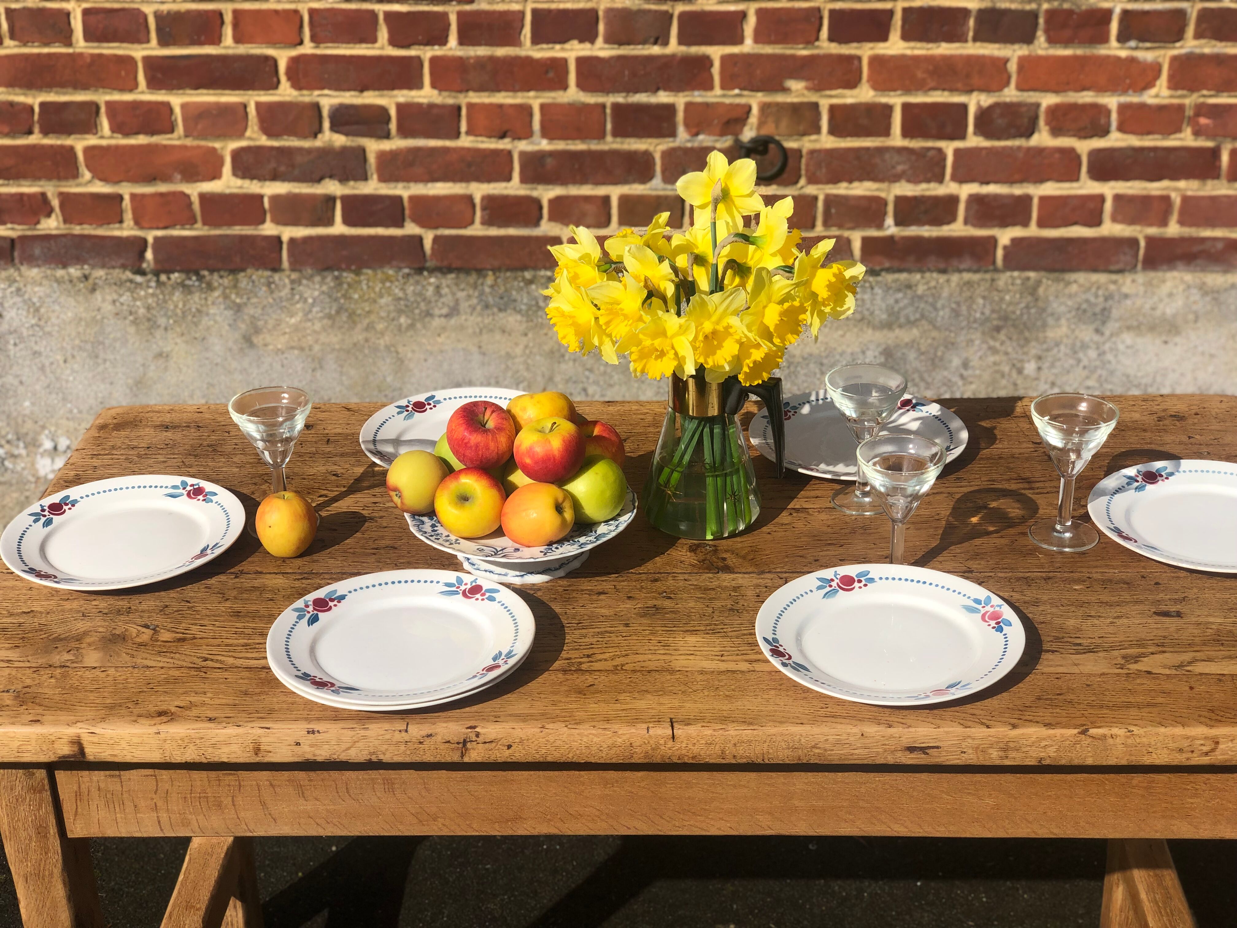 Old oak farmhouse table