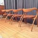 Set of four chairs designed by A. Sibau, Italy, 1980s.