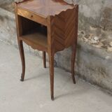 Louis XV style marquetry bedside table