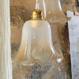 Vintage tulip and linen lamps