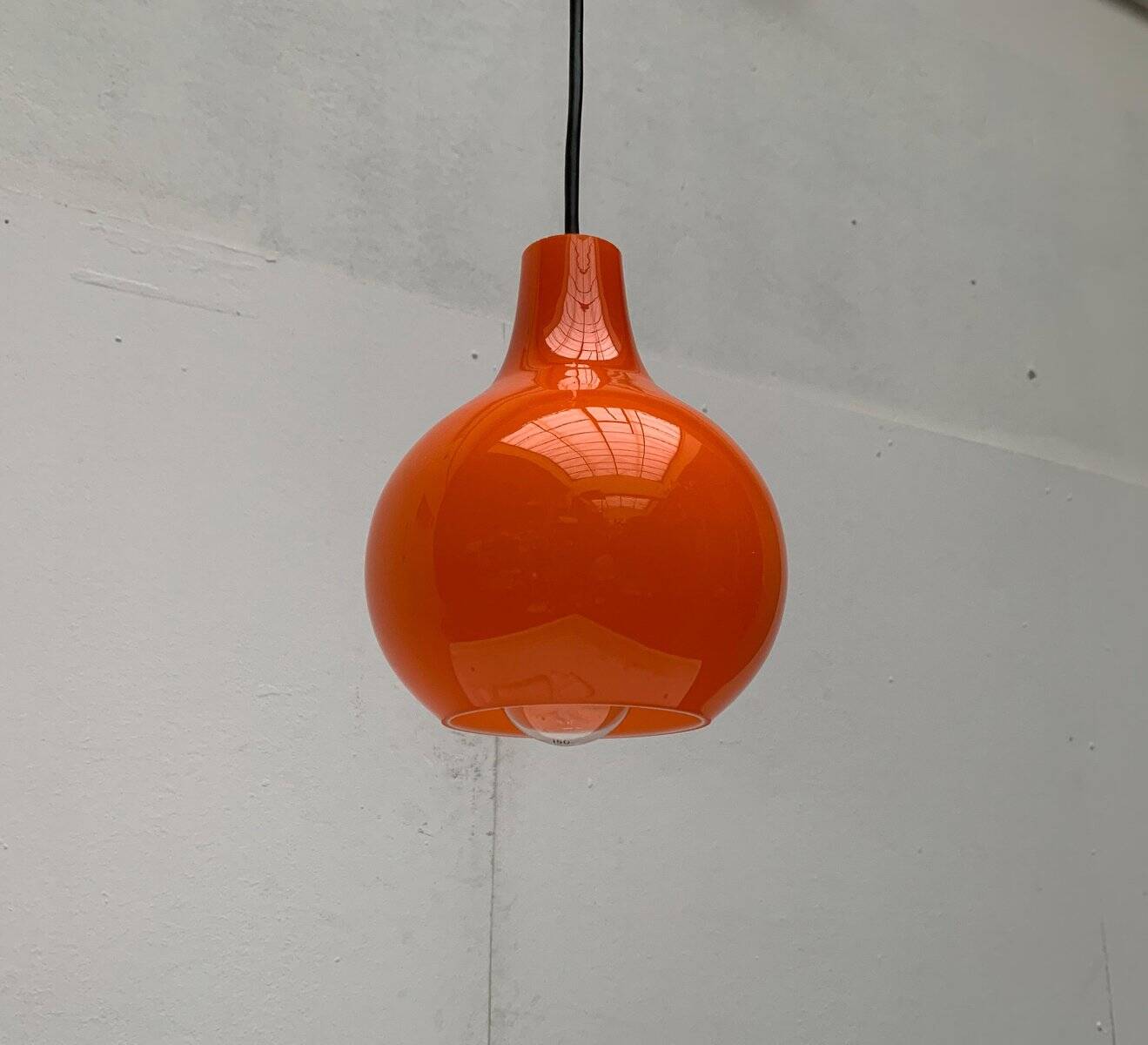 Mid-Century German Glass Pendant Lamp AH by Peill & Putzler, Set of 3