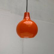 Mid-Century German Glass Pendant Lamp AH by Peill & Putzler, Set of 3