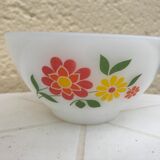 Vintage flower arcopal bowl