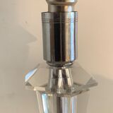Hexagonal glass table lamp foot 1940 G. Humbert