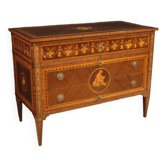 20th century inlaid chest of drawers in Louis XVI style