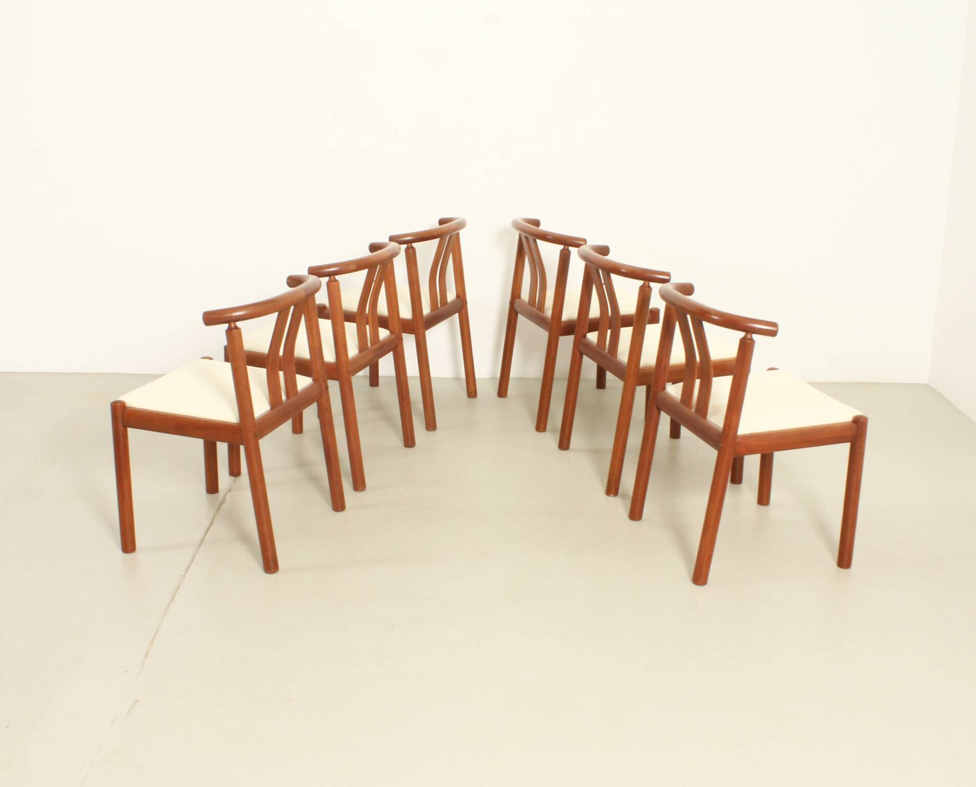 6 teak chairs by Hans J. Frydendal, Denmark 1970