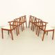 6 teak chairs by Hans J. Frydendal, Denmark 1970