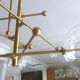 Suspension en laiton & verre Borosilicate " RD15 6 ARMS " design Schwung