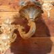Pair of wall sconces in gilded bronze, Rococo style, Louis XV.