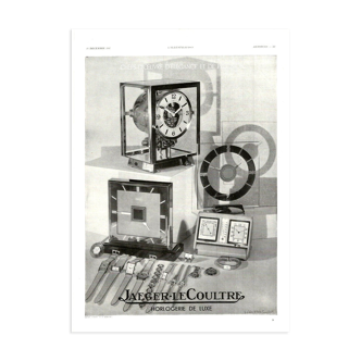 Affiche vintage années 30 Jaeger le Coultre Montre