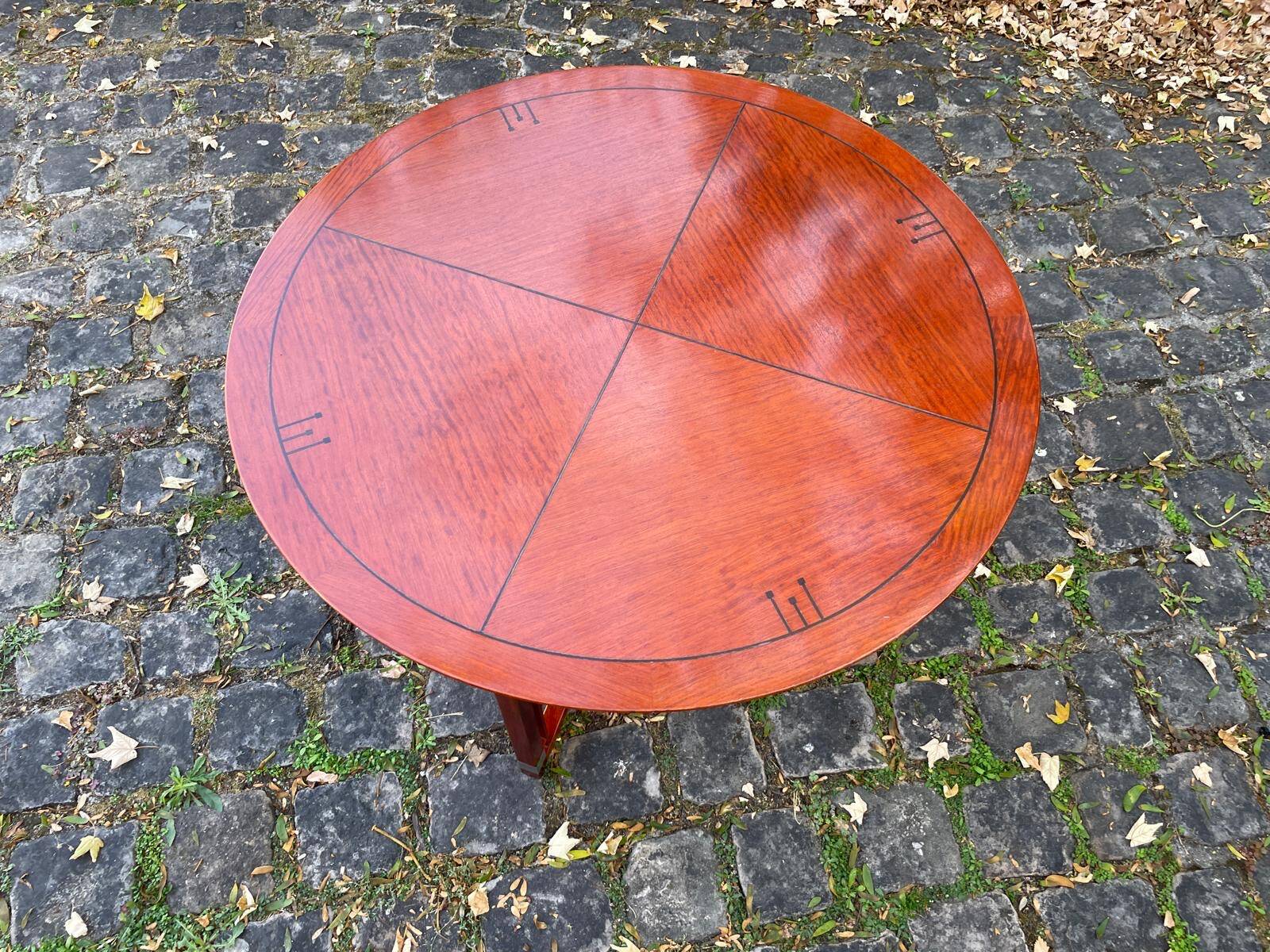 Round art deco dining table - schuitema (decoforma collection) - ø 130 cm