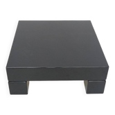 Black lacquered square table, 1970s