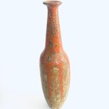 Mid-century Studio Pottery Tall Thick Glazed Vase, 1960s